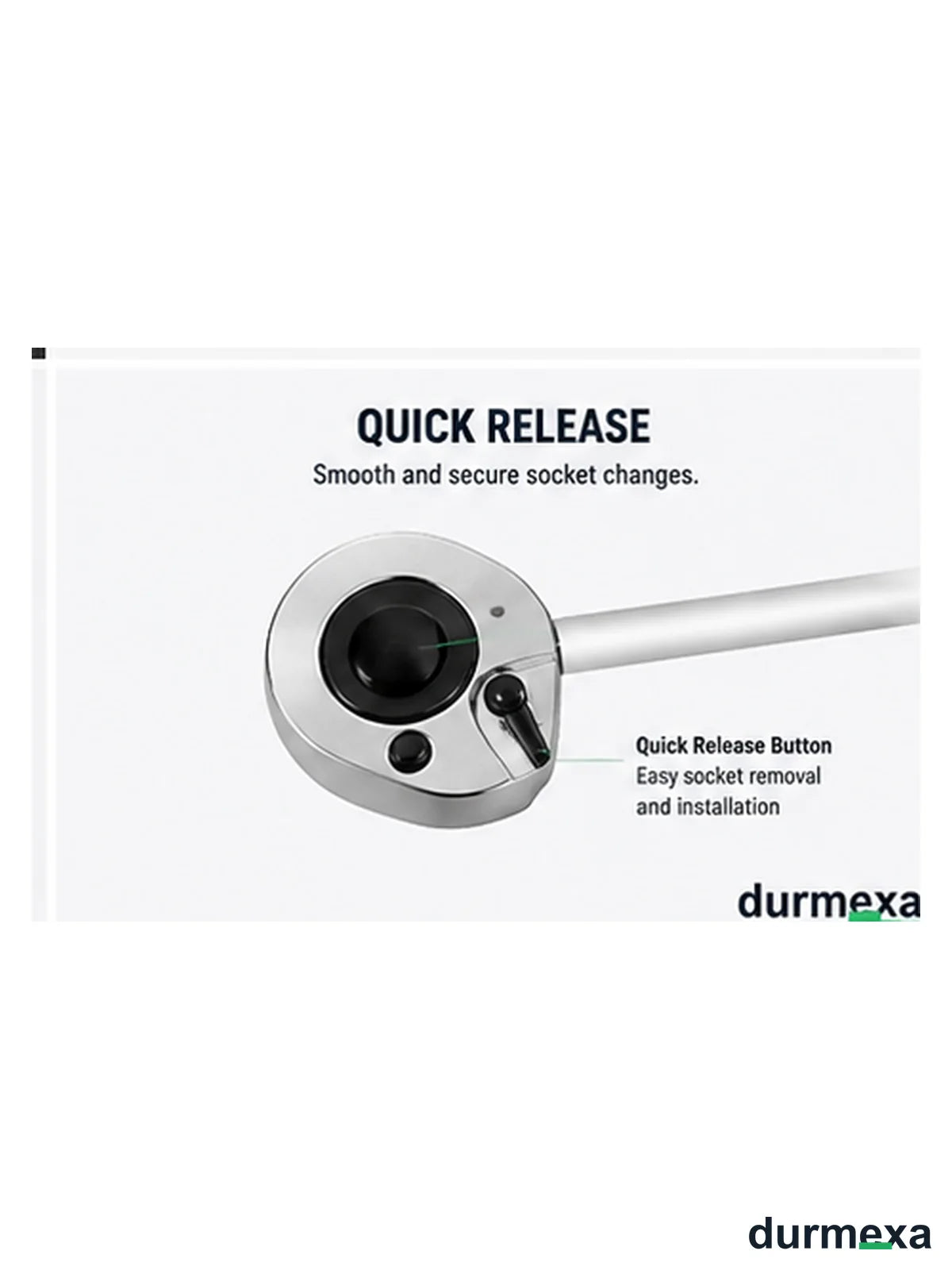 DURMEXA quick-release ratchet head